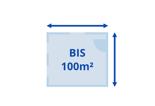 Bis 100qm